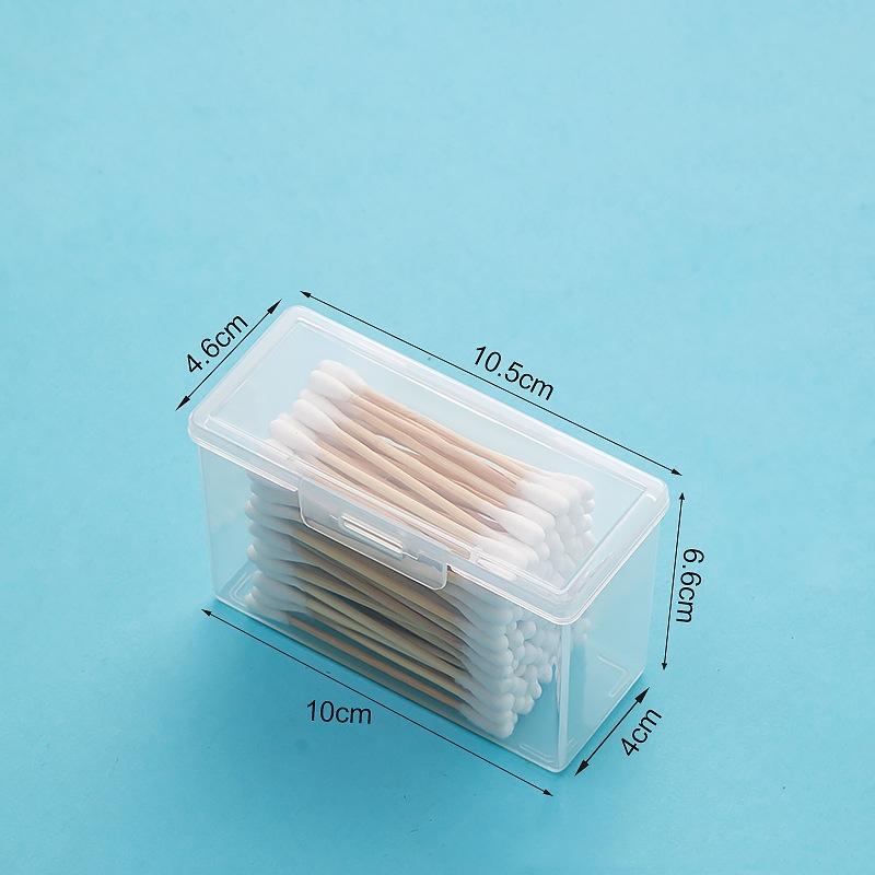 Tragbare Reise-Medizinbox Wattestäbchenhalter Etui Zahnseide Schmuck Organizer Behälter Staubdichte Schmuckzubehörbox