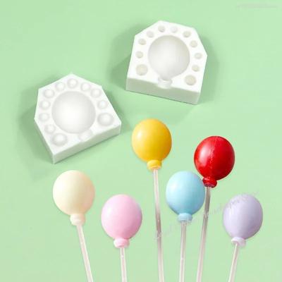 2pcs/set 3D Mini Balloon Silicone Molds Dubai Chocolate Mould DIY Fondant Clay Candle Molds Cake Decor Tool Moldes De Silicona