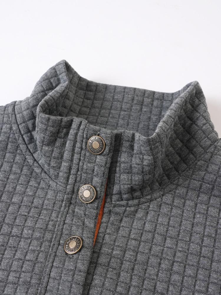 Casual Sports Sprin Autumn Winter Outdoor Splicing Colour Button Sweater Jacket Moisture Wicking Comfortable Fit Skin-friendly Breathable Tops