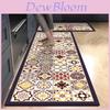 Silicon Diatom Mud Floor Mat With Geometric Pattern For Kitchen Antislip Water Absorption