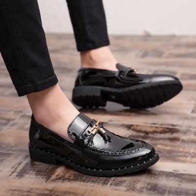 Neue Herren Modische Slipper Europäisch Amerikanisch Bequem Ein Fuß Kleine Lederschuhe Britische Geschäftsschuhe Größe 38-47