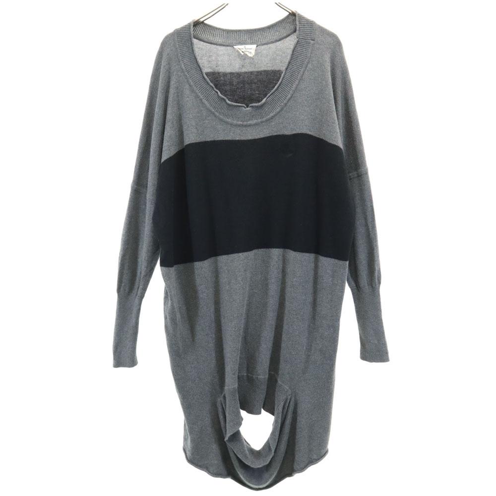 

Vivienne Westwood ANGLOMANIA Вязаное платье с длинным рукавом 38 Деформация Женское Б/У