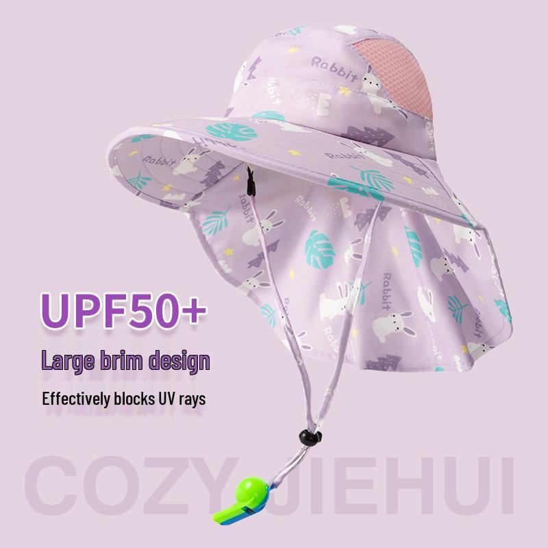 Kinder UV-Schutz Sonnenhut - Atmungsaktiv, Große Krempe, Unisex Sommerhut