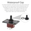 Wasserdichter Auto-Reset Boots-Wippschalter Kippschalter: AUF/AB Momentan 3-Positionen (EIN/AUS/EIN) für 12V/24V Motoren, Marine Kippschalter mit Platte