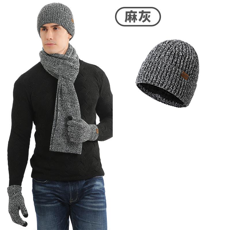 Winter Cross-border Wool Hat Middle-aged and Elderly European and American Knitted Amazon Warm Velvet Hat Spot