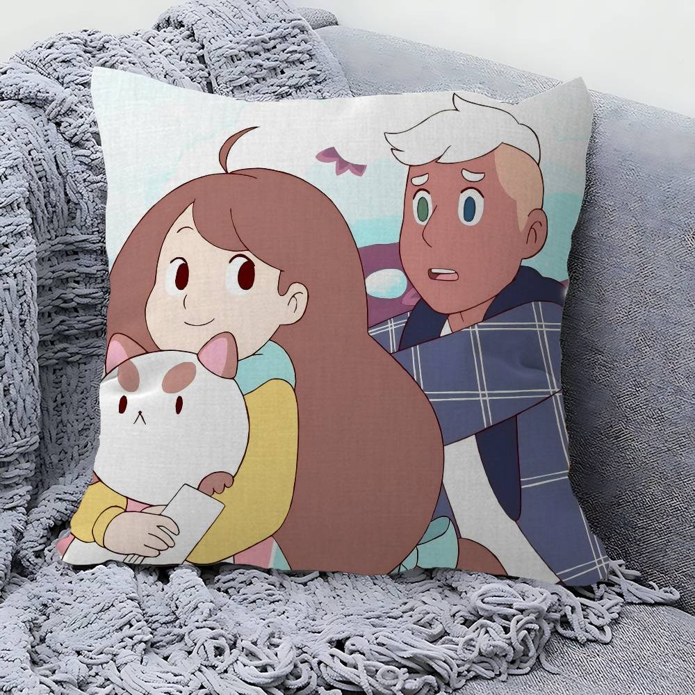 Bee And Puppycat Anime Maple Design Cushion Cover Happy Autumn Harvest decor Holiday Decorati Pillow Cover