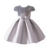 Mädchen Pailletten Prinzessinnenkleid Kinder Formelles Partykleid Hochzeit Wettbewerb Gastgeber Auftritt
