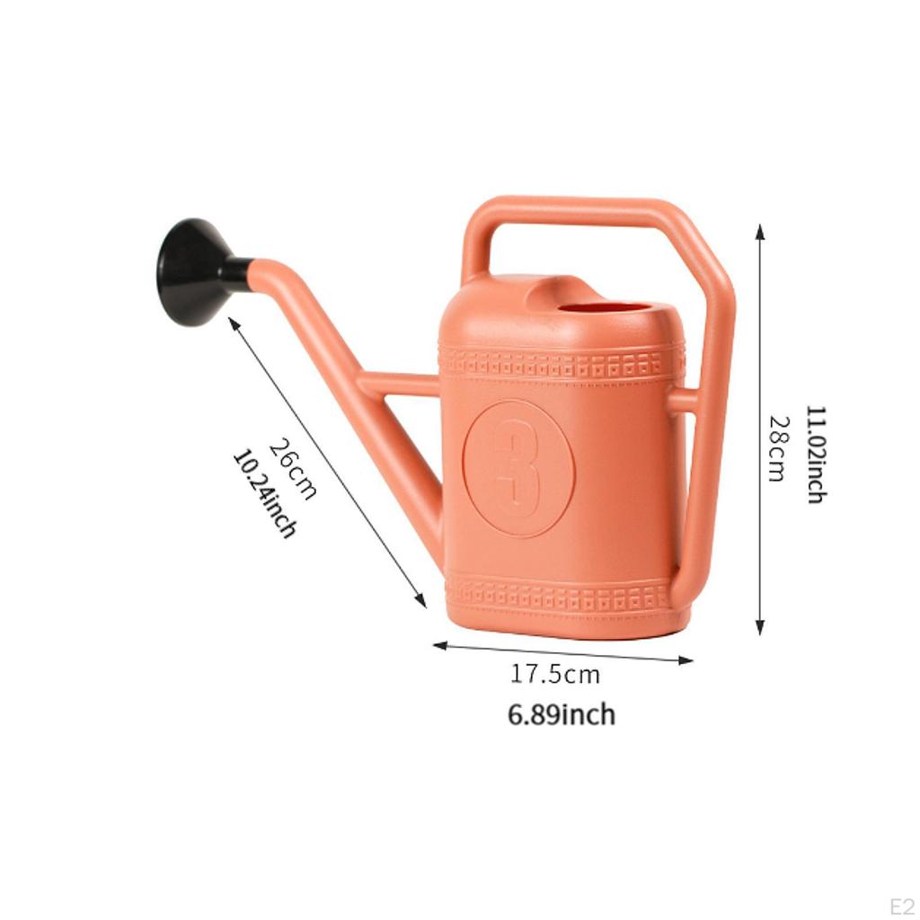 Gartengießkanne mit tragbarem Griff und Sprinklerkopf für Blumenbeete