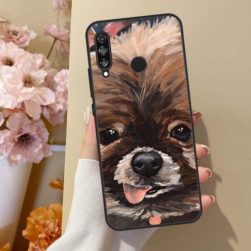 Pomeranian Dog Case For Huawei P30 Pro P50 P20 P40 Lite Nova 5T P Smart 2019 2021 Cover For Honor 50 Lite