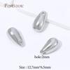 18K Gold Plated Teardrop Pendant Charm,Smooth Water Drop Pendant For DIY Necklace Jewelry Making Supplies Accessories