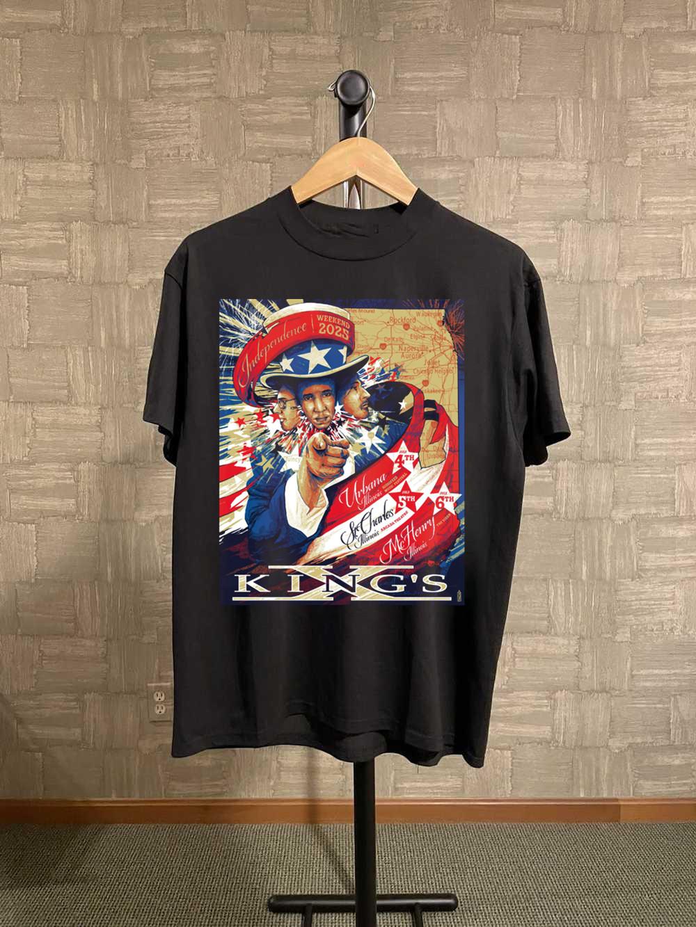King s X Band Tour 2025 Collection S to 5XL T-shirt K714 XL