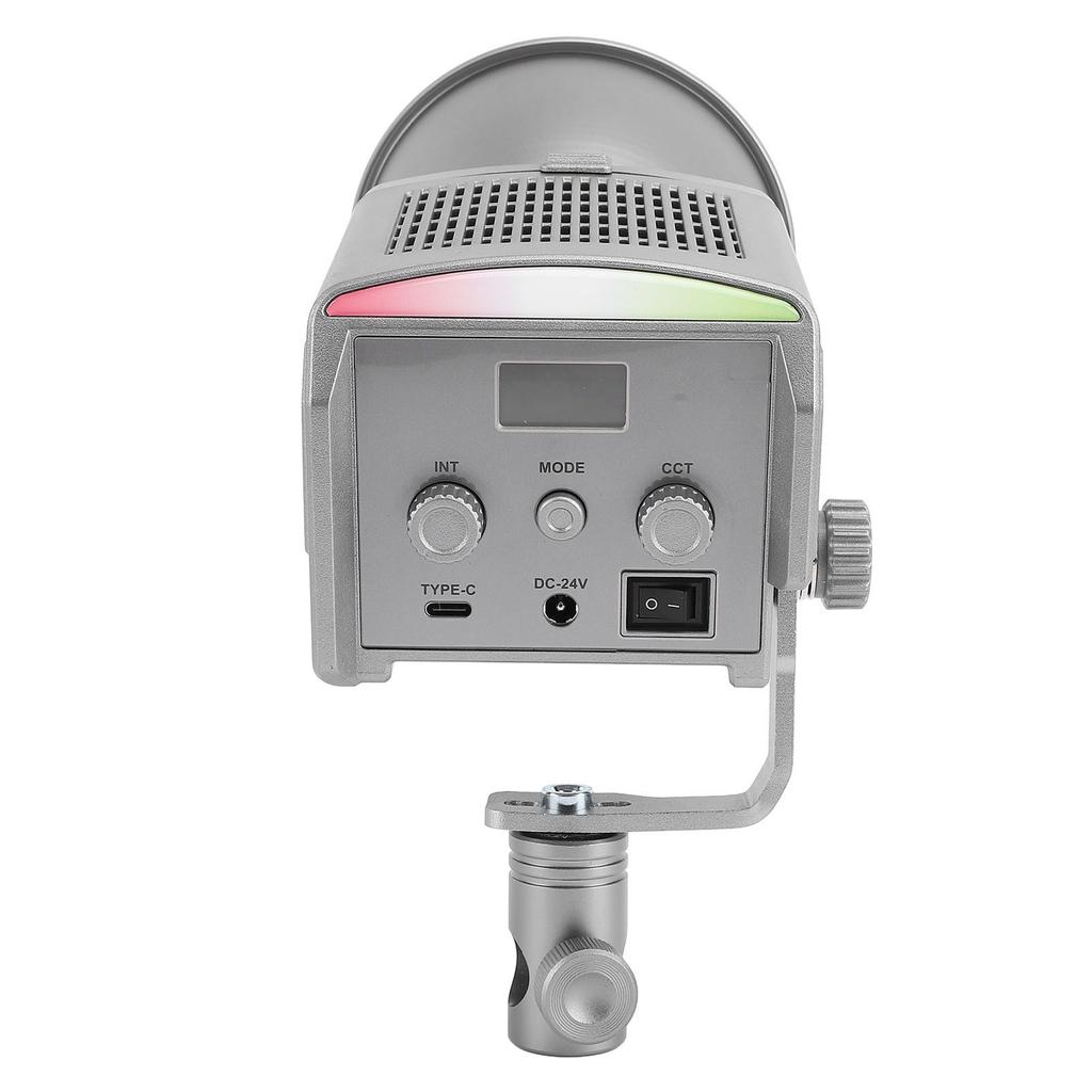 LED Video Light with APP Control 55W 5200LX 5600K PWM Dimmable Handheld RGB COB LED Continuous Light for Studio