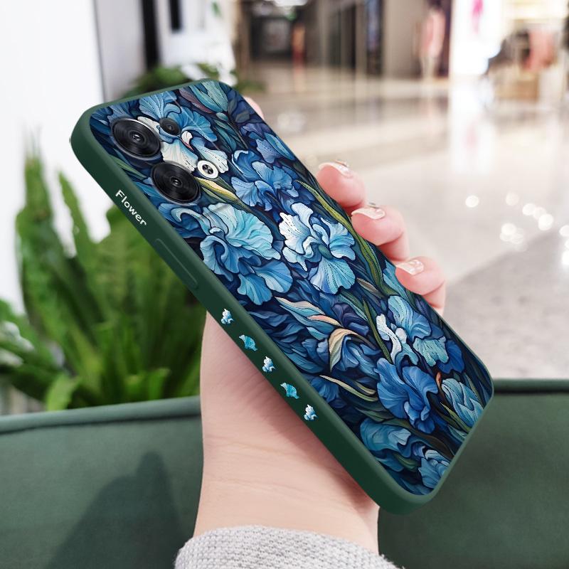 Orchis Orris Phone Case For OPPO Reno 12 11 12F 11F 10 8 8T 8Z 7 7Z 6 5 Pro 4G 5G Pro Plus Liquid Silicone Cover
