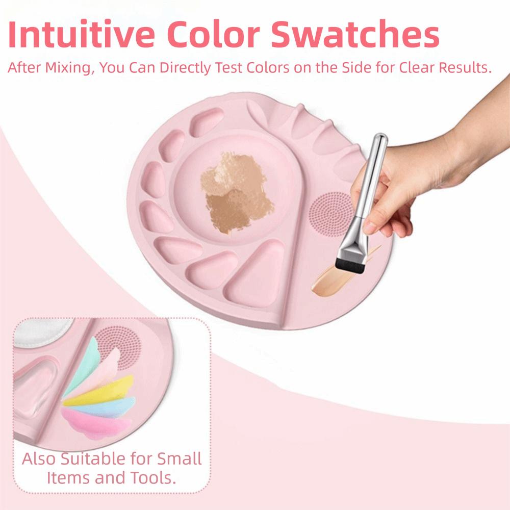 Portable Silicone Makeup Mat Durable Foundation Palette Makeup Mat Palette  Painting Teaching