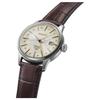SEIKO Automatic/Manual Mechanical Movement Cow Leather Strap Watch 40.5mm Men's Watches Silver Dial SSK041J1