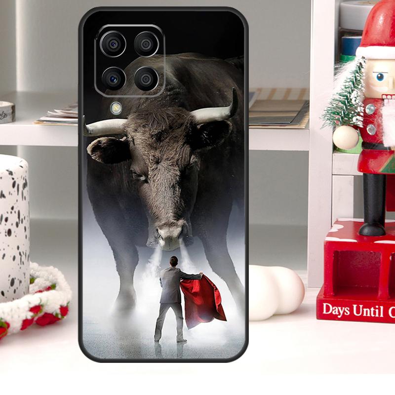 Bullfight Bull Fighter For Samsung Galaxy M31 M51 M11 M20 M30s M15 M55 M13 M33 M53 M12 M32 M52 M14 M34 M54 Case