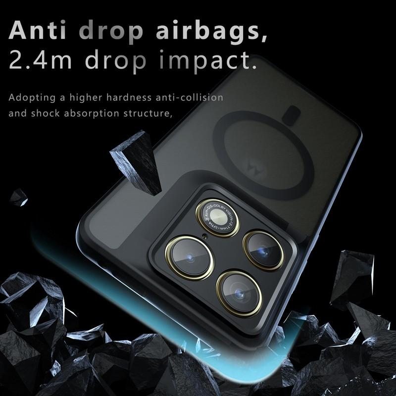 For Magsafe Magnetic Phone Case For Motorola Signature Moto Edge 70 Ultra X70 Air Pro Shockproof Matte PC+TPU Charging Cover