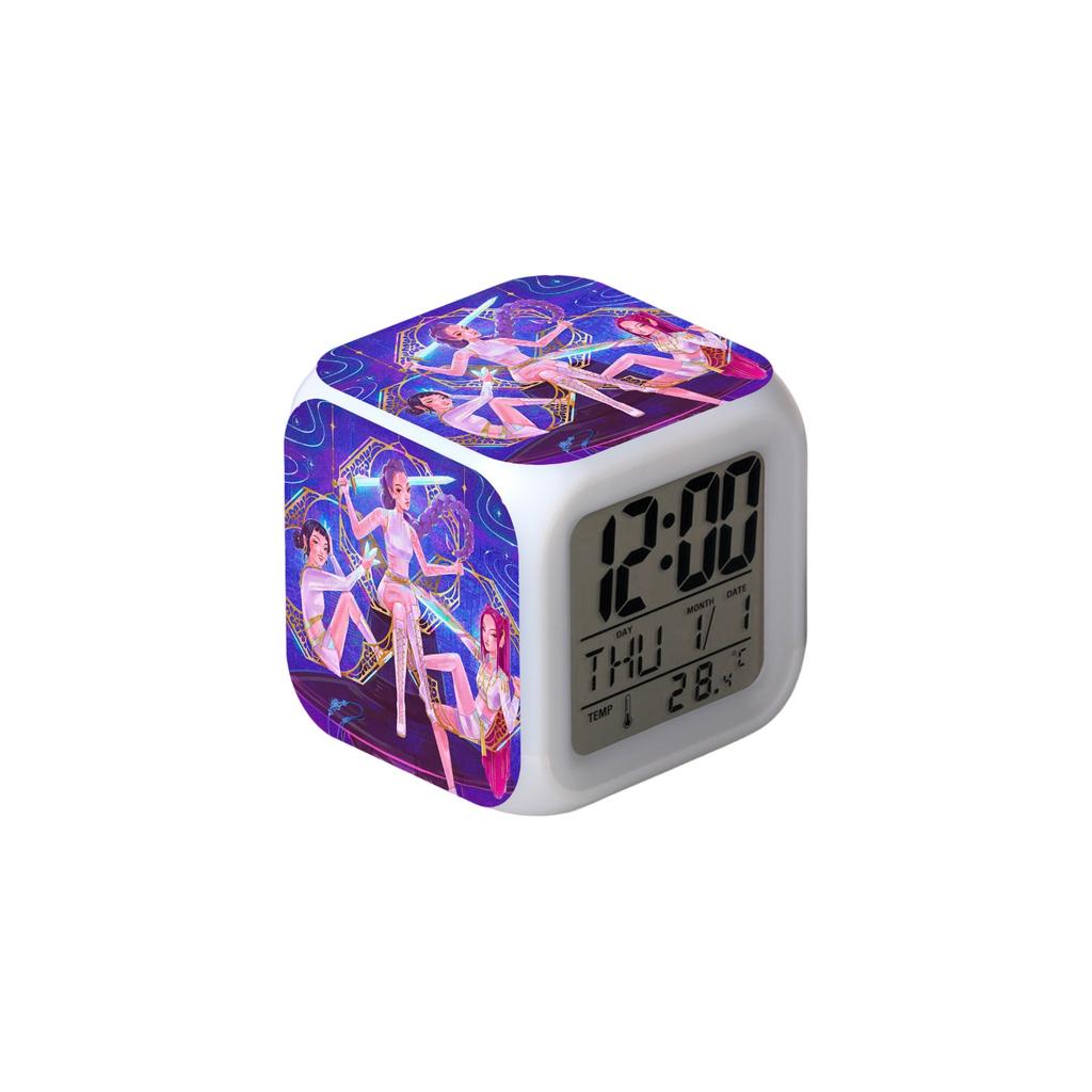 Colorful LED Night Light Alarm Clock Creative Holiday Gift For  Movie And TV
