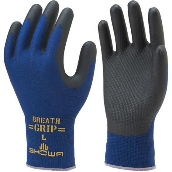 

SHOWA Breath Grip 10 Size M blue Product 380R Type-R Gloves, pairs, Navy, (medium hem), Number