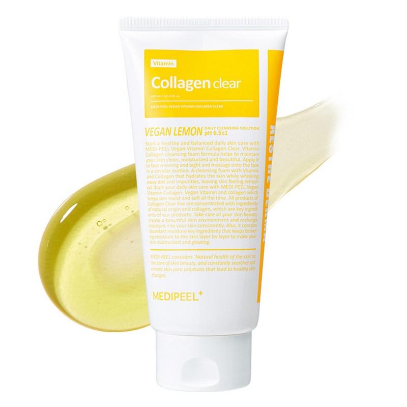 Medi Peel Vegan Vitamin Collagen Clear Foam Cleanser, 300ml, 1 Pcs