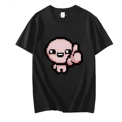 Rolig tecknad rund halsad t-shirt kläder med Isaacs bindning t-shirt bekväm t-shirtärm estetiska kläder streetwear toppar