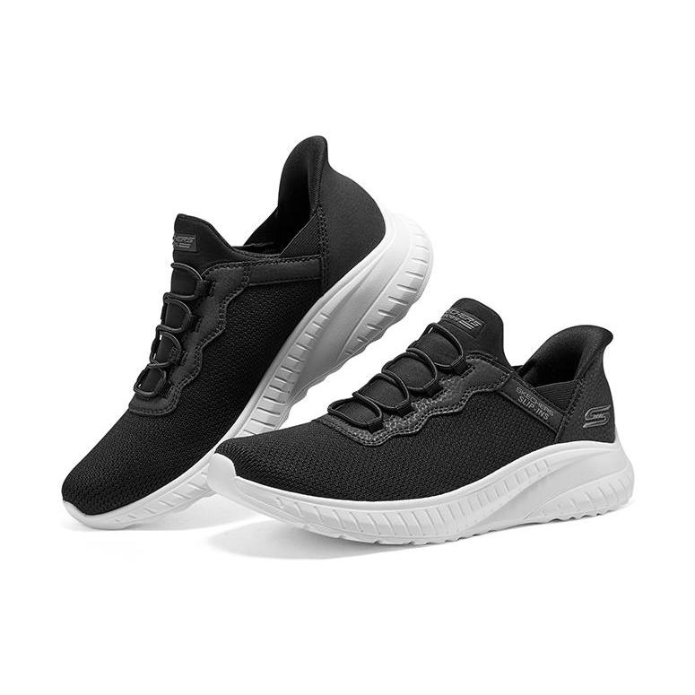 Skechers Slip ins Bobs Sport Squad Chaos 'Black White' Women's 117500-BLK