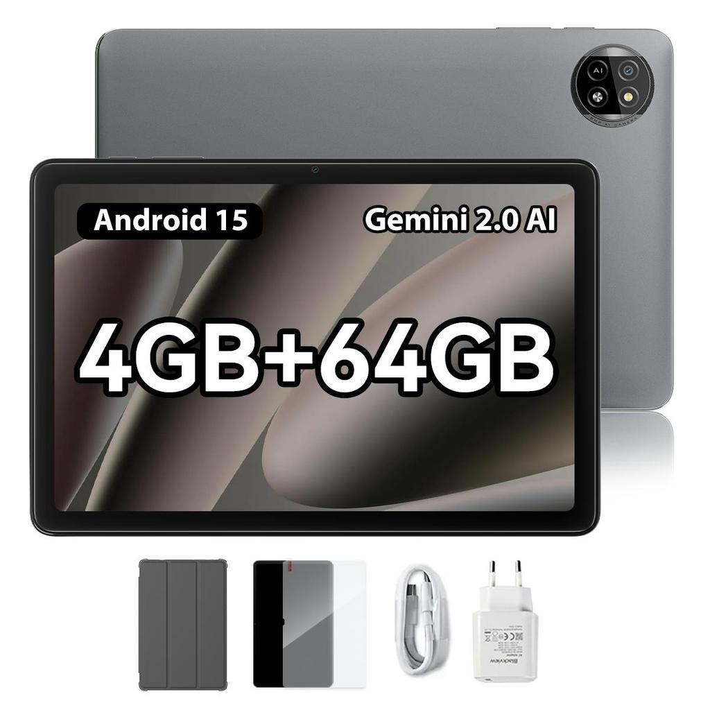 Blackview Tab 20 WiFi Tablet Android 15  10.1inch 4GB RAM 64GB ROM 6600mAh Battery Tablets