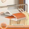 Seamless Non-Slip Rotatable Plastic Clothes Hanger: Thickened, Multifunctional, Wide Shoulder for Wet & Dry Use