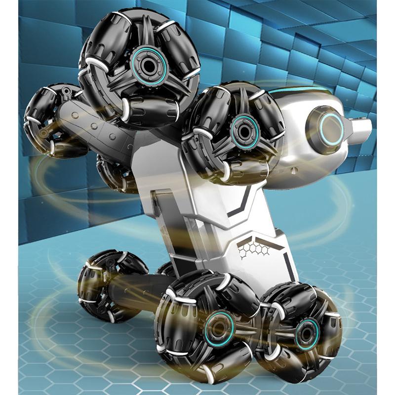 Children's Remote Control Stunt Car Light Music Rechargeable Robot Dog Early Education Educational Toy Boy Gift Can Be Wholesale