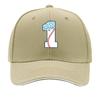 Baseball One Frosted Sprinkle Number Sandwich Baseball Cap Sun Cap Outdoor Workouts Hat