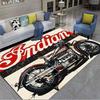 Indian Motorcycles Retro Plush Carpet, Bedroom Windows, Bedside Home Decoration Carpet, Heavy-duty Motorcycle Men's Gift