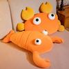 Non-Toxic Cartoon Big Eyes Crab & Lobster Plush Toys Underwater Animal Cute Plushie Chair Sofa Cushion Decor Toy Throw Pillow Gifts