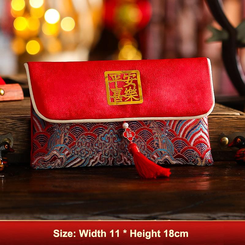 2026 Red Envelopes Chinese  Year Decorations Party Favors Gifts Bags Money Packaging Bags Spring Festival Red Pockets