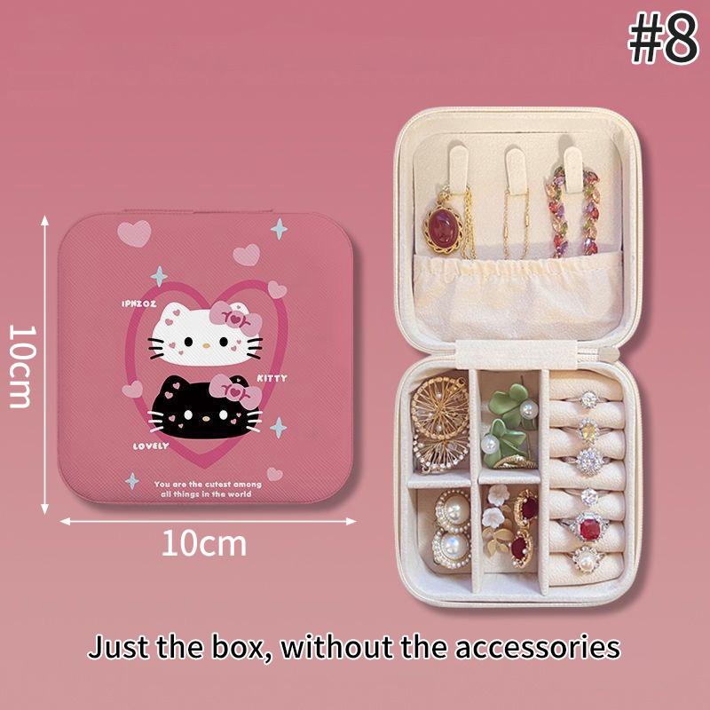 

Hello Kitty Jewely Box Necklace Earrings Bracelet Storage Box Jewelry Storage Desktop Organizer Jewely Container Party Gift