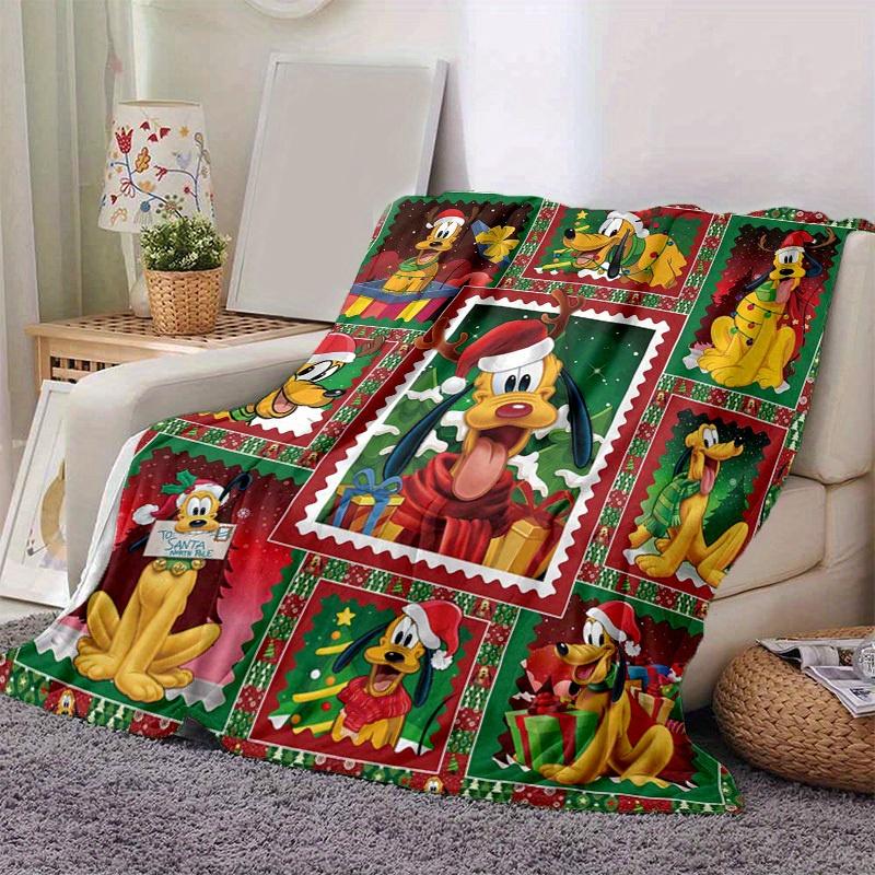 

1pc. Christmas Pluto Cartoon Blanket, Festive Home Decor for All Seasons, Perfect Gift for Disney Fans,Soft Flannel Throw Blanket, Living Ro 100x150cm