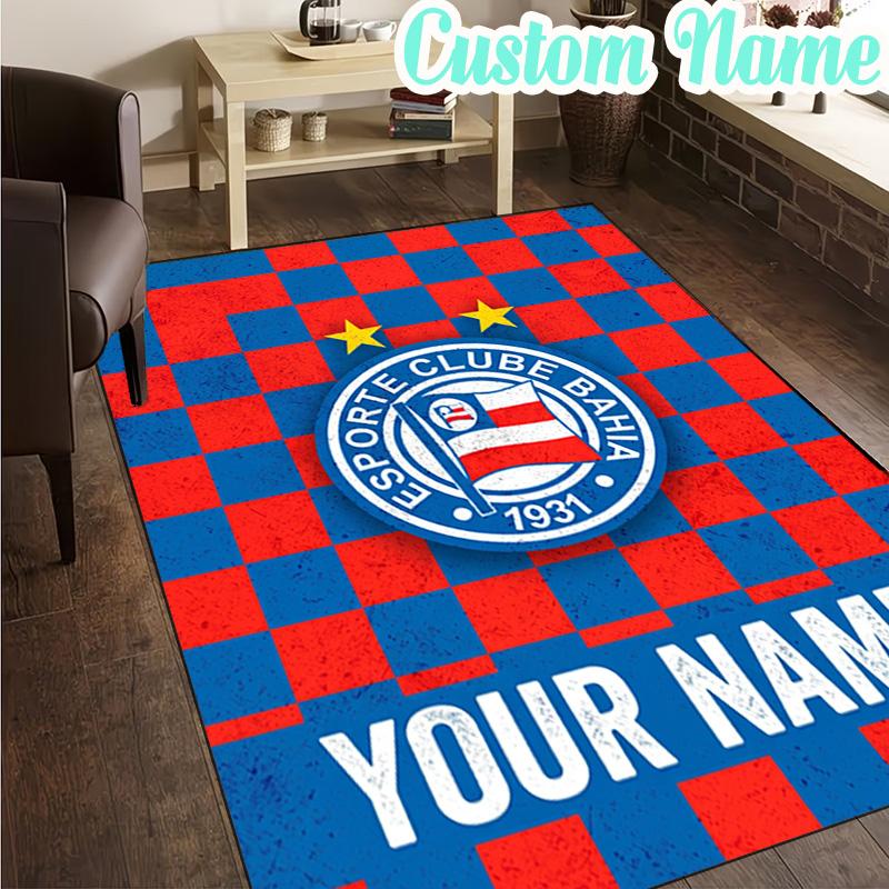 Custom Name Esporte Clube Bahia  Rug, Office Rug, Chair Rug, Carpet for Living Rooms, Doormat Game Rug Home Decor Christmas Gifts