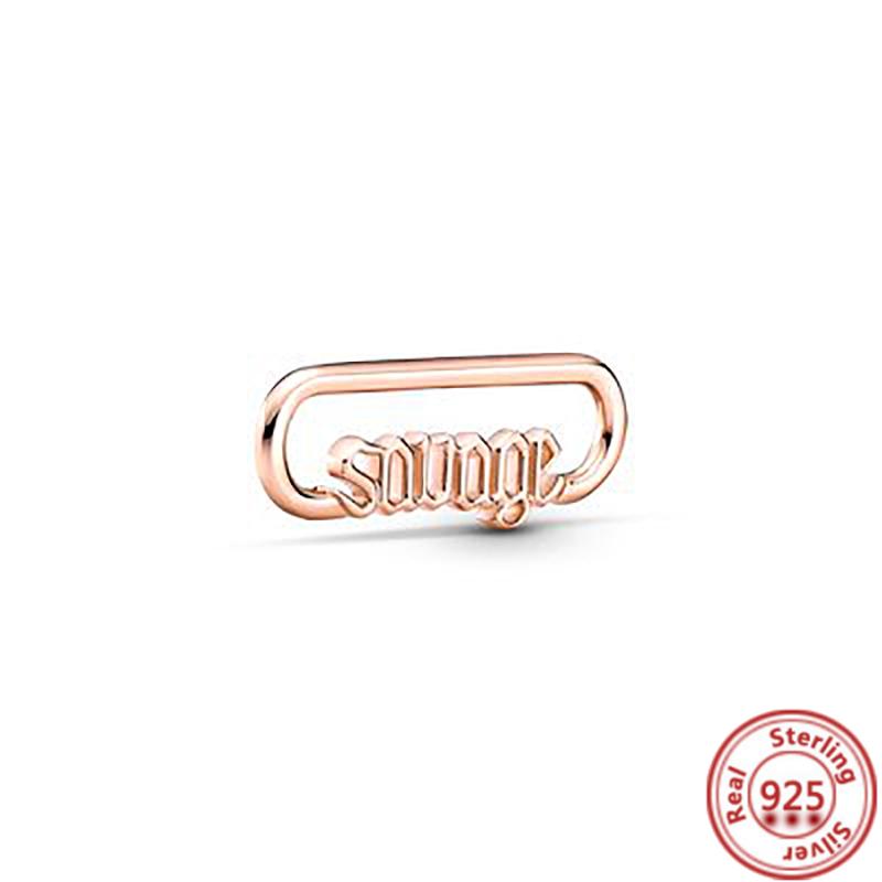 Me Ring S925 Sterling Silber Perle Runder Verbinder Charm Doppelarmreif Passend für Original Me Gliederkette Armband Schmuck