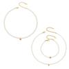 Mili Exquisite Pearl Beaded Necklace & Stainless Steel Bracelet Jewelry Set for Women