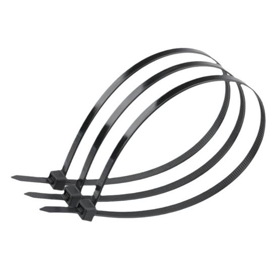 100Pcs Nylon Universal Cable Tie Buckles Multipurpose UV Resistant Cable Ties Tool Heavy Duty Self-Locking Zip Ties Holder
