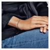 Pandora Blue and Transparent Shiny Cord 925 Silver Bracelet Women's 598517C01