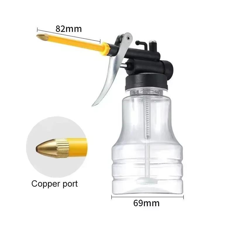 1 Sztuka Przezroczysty Pojemnik na Olej Smarownica 250ml/350ml Olej Smarujący Plastikowa Pompa Maszynowa Pompa Wysokociśnieniowa Smarownica Pistolet do Smaru