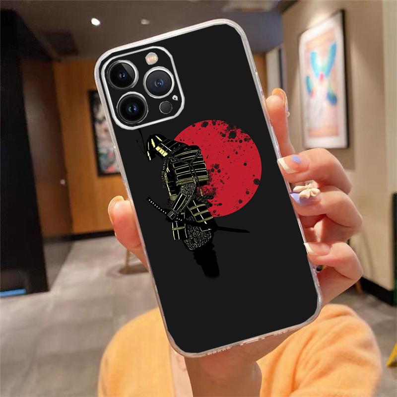 Phone Case For iphone 17 Air 17 16 Pro Max 15 14 13 Pro Max 15 16 Pro 15Plus Japanese samurai