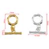 18K Gold Plated Copper Toggle Clasps Bamboo Knot Brass Metal Clasps Bracelets OT Clasp Jewelry Making Supplies DIY Accessories