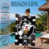 Football Club Emblem Beach Towel, Microfiber Beach Towel, Perfect For Pool, Beach, Travel, Home Decor Beach Party Fan gifts