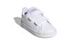 adidas Neo ADVANTAGE Synthetic Leather Low Top Skateboard Shoes White Infant And Toddler FY4626