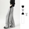 Women's American-Style Sweatpants with Side Stripe - High Waist, Slimming, Wide Leg - Spring/Autumn 2024
