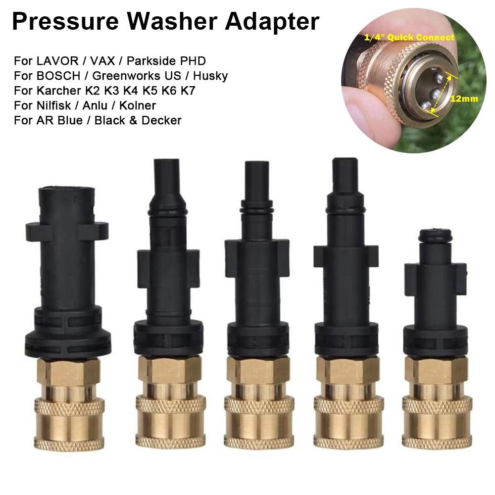 1Pcs 1/4" Water Torch Connector Quick Release Car Washing Accessory  for Karcher for LAVOR for Bosch