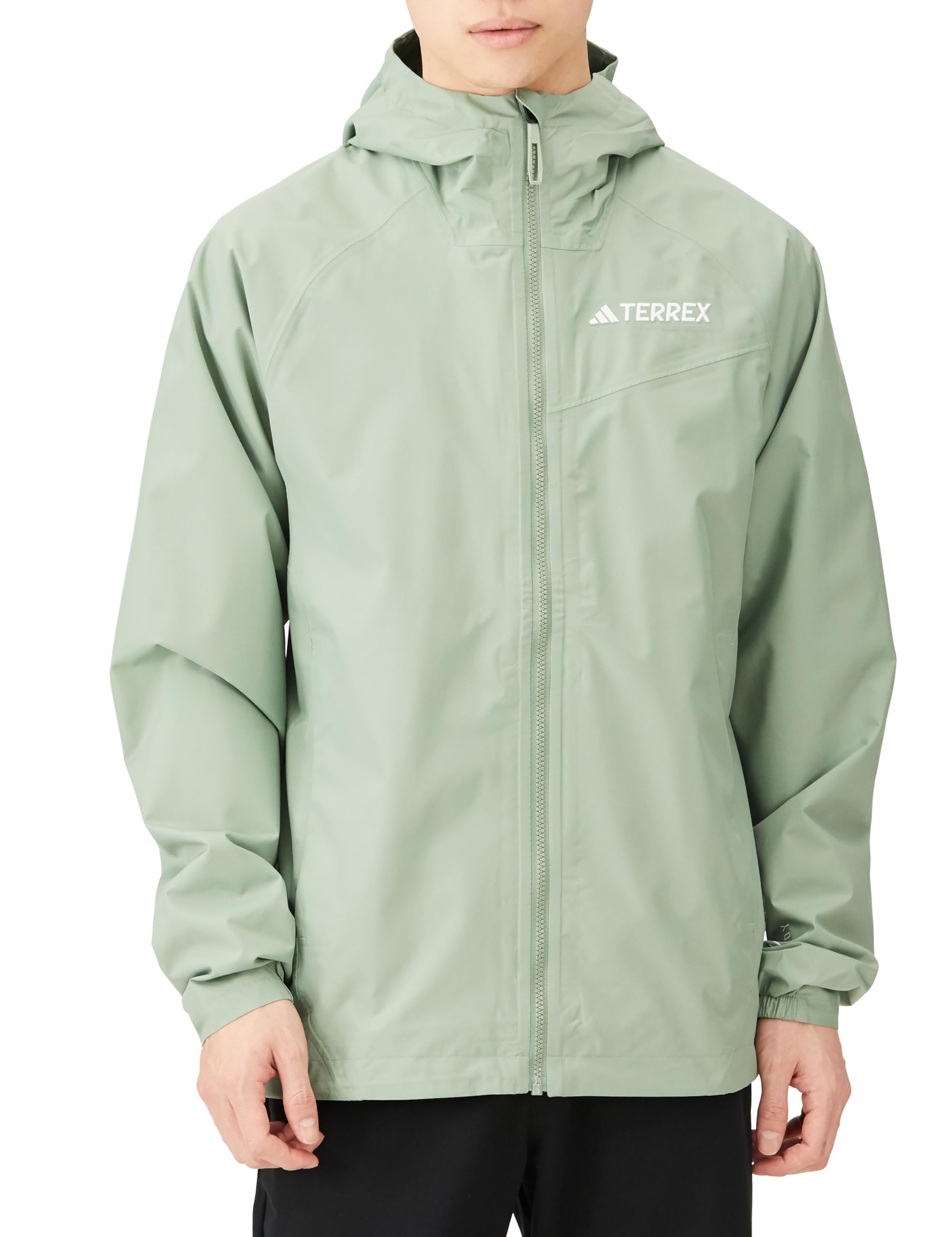 

Adidas Rain Rdy Серебристо-зеленый Размер Terrex Мульти Джерси Топ Мужская Куртка, HAU46, (IN4771), L, Двухслойный