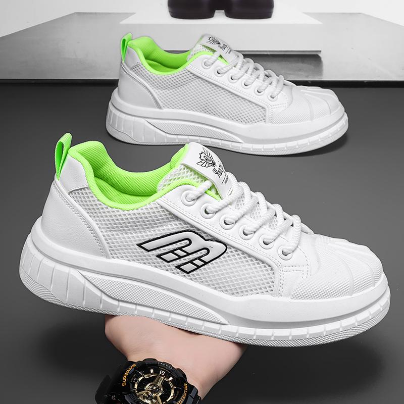 

Мужская повседневная обувь, дышащая спортивная обувь для бега, мужские легкие нескользящие классические кроссовки для мужчин, спортивные кроссовки с сеткой 39 белый