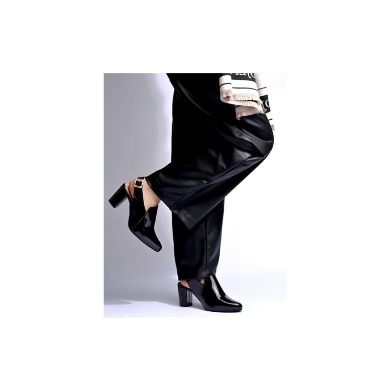Shoetopia Pointed Toe Black Pumps For Women & Girls /Eu37